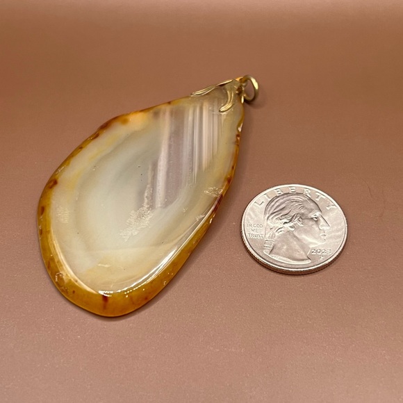 Large Polished Agate Pendant. - Picture 4 of 6